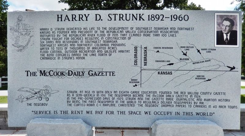 Harry D. Strunk Marker image. Click for full size.
