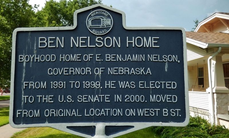 Ben Nelson Home Marker. Click for full size. Ben Nelson Home Marker image. Click for full size.