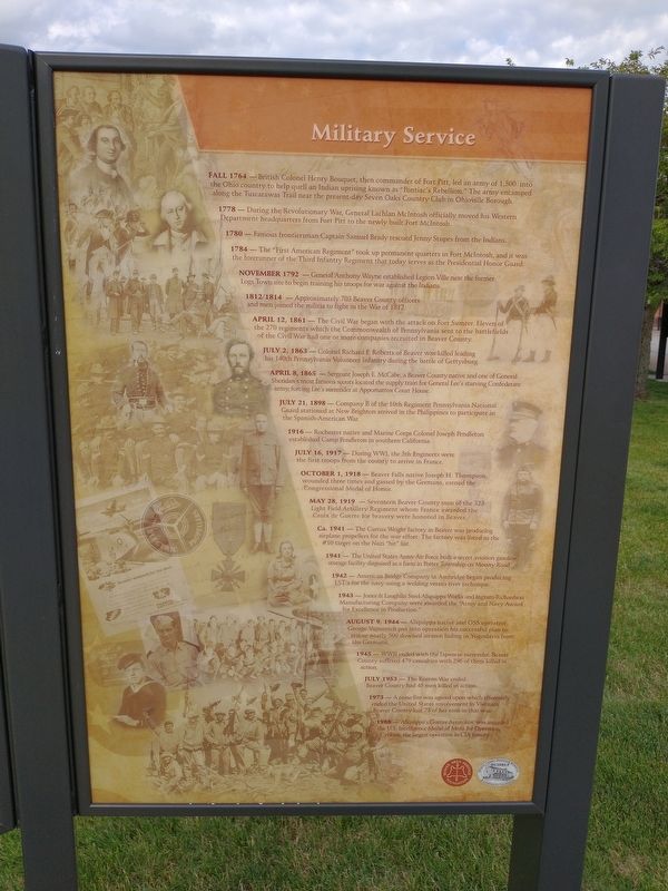 Military Service Marker image. Click for full size.