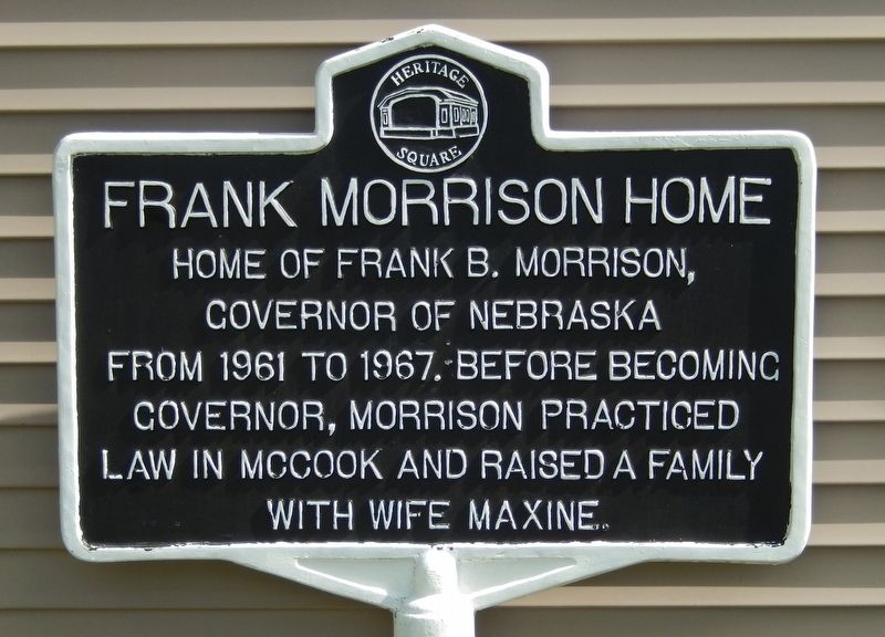Frank Morrison Home Marker image. Click for full size.