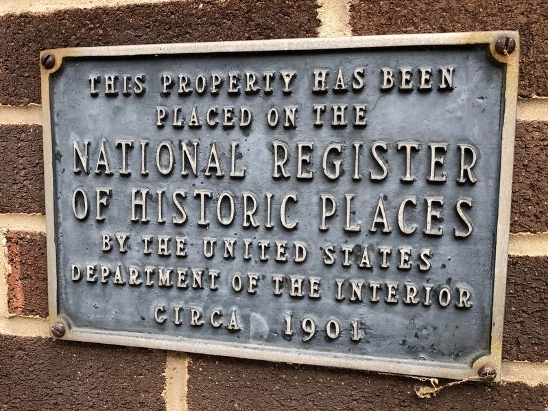 National Register of Historic Places plaque for the building. Click for full size. National Register of Historic Places plaque for the building image. Click for full size.