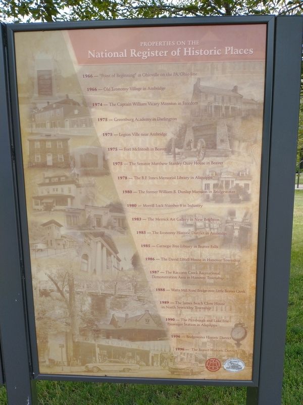 Properties On The National Register of Historic Places Marker image. Click for full size.