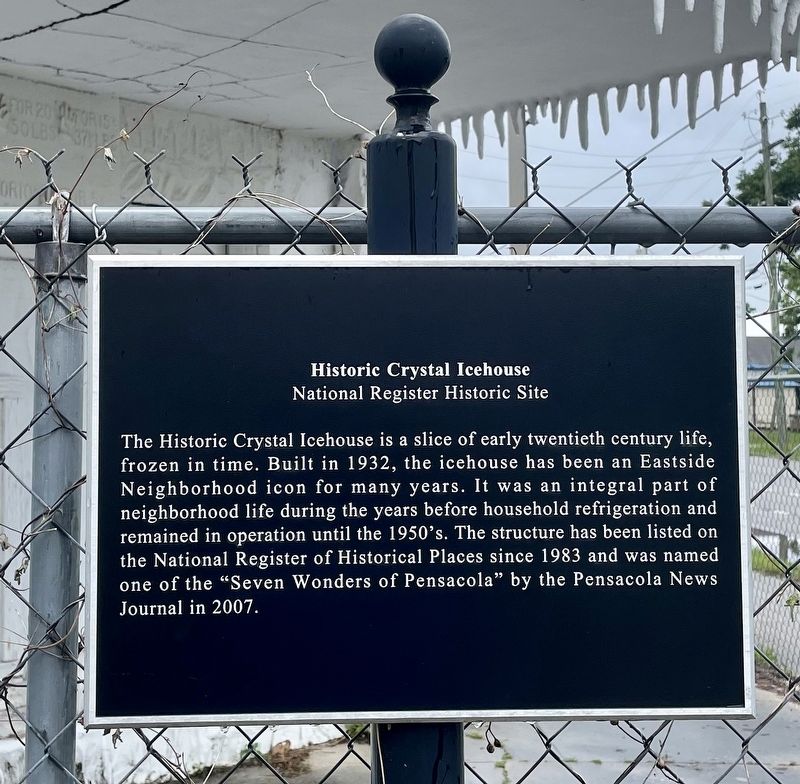 Historic Crystal Icehouse Marker image. Click for full size.