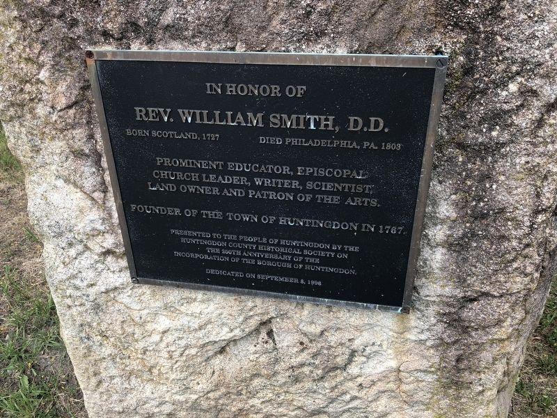 In Honor of Rev. William Smith, D.D. Marker image. Click for full size.