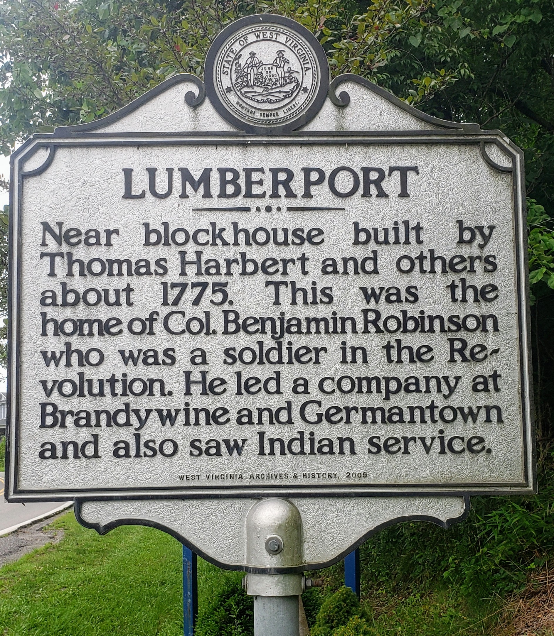 Lumberport Marker