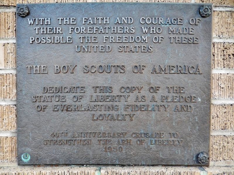 Replica of the Statue of Liberty Marker image. Click for full size.