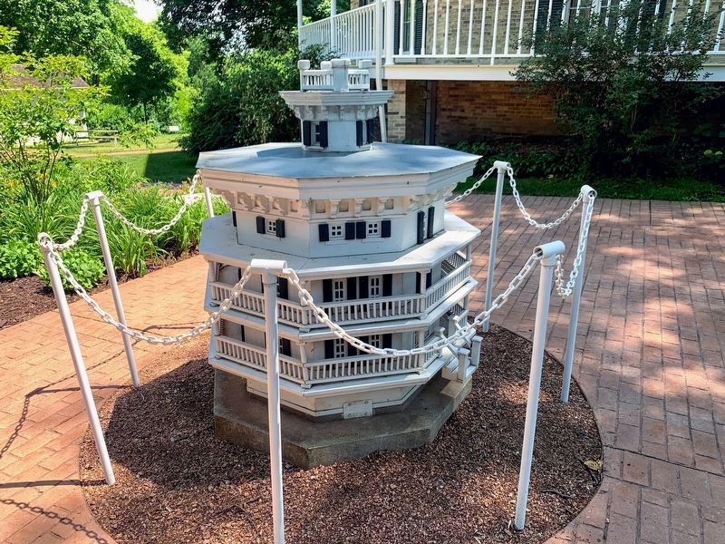 Octagon House Model after its restoration in 2012. image. Click for full size.