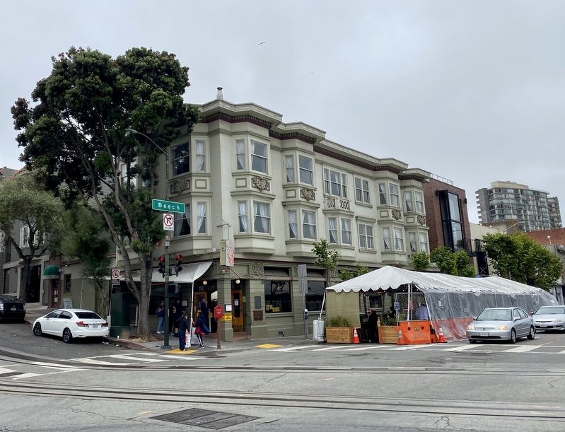 The Buena Vista Cafe Marker - wide view image. Click for full size.