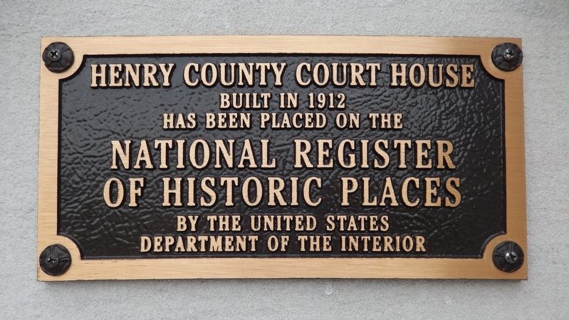 Henry County Court House Marker image. Click for full size.