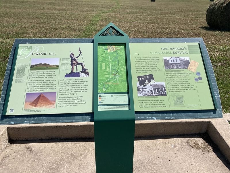 Pyramid Hill/Fort Ransom’s Remarkable Survival Marker image. Click for full size.