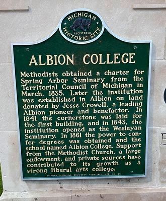 Albion College Marker image. Click for full size.