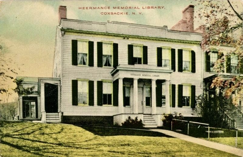 <i>Heermance Memorial Library, Coxsackie, N.Y.</i> image. Click for full size.