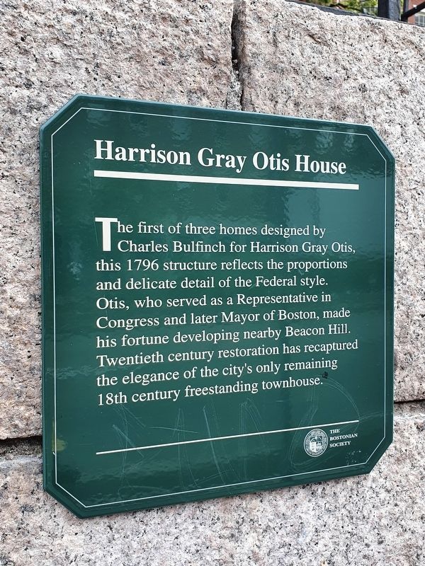 Harrison Gray Otis House Marker image. Click for full size.
