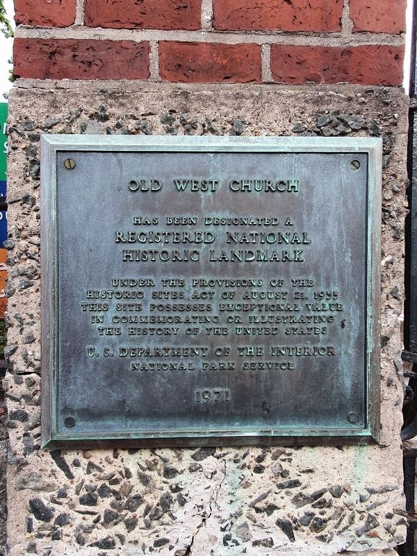 West Church Registered National Historic Landmark Marker image. Click for full size.