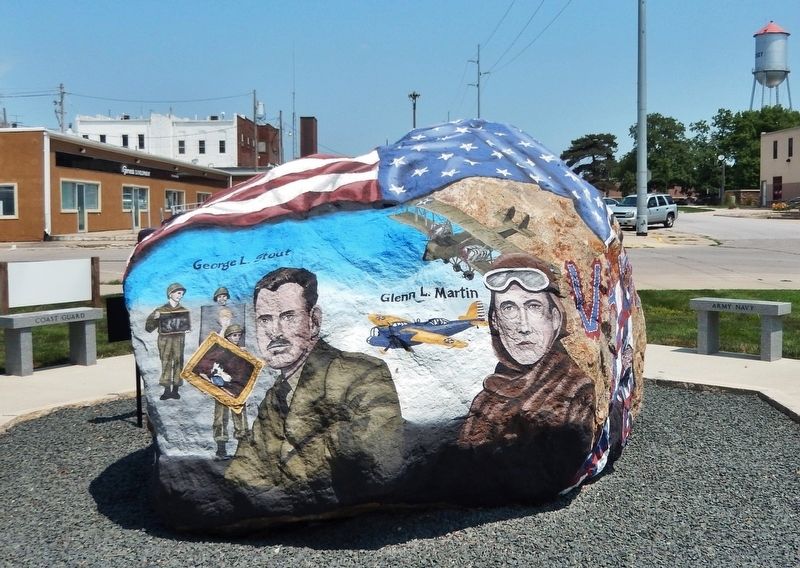 Madison County Freedom Rock<br>(George L. Stout & Glenn L Martin • <i>south side</i>) image. Click for full size.