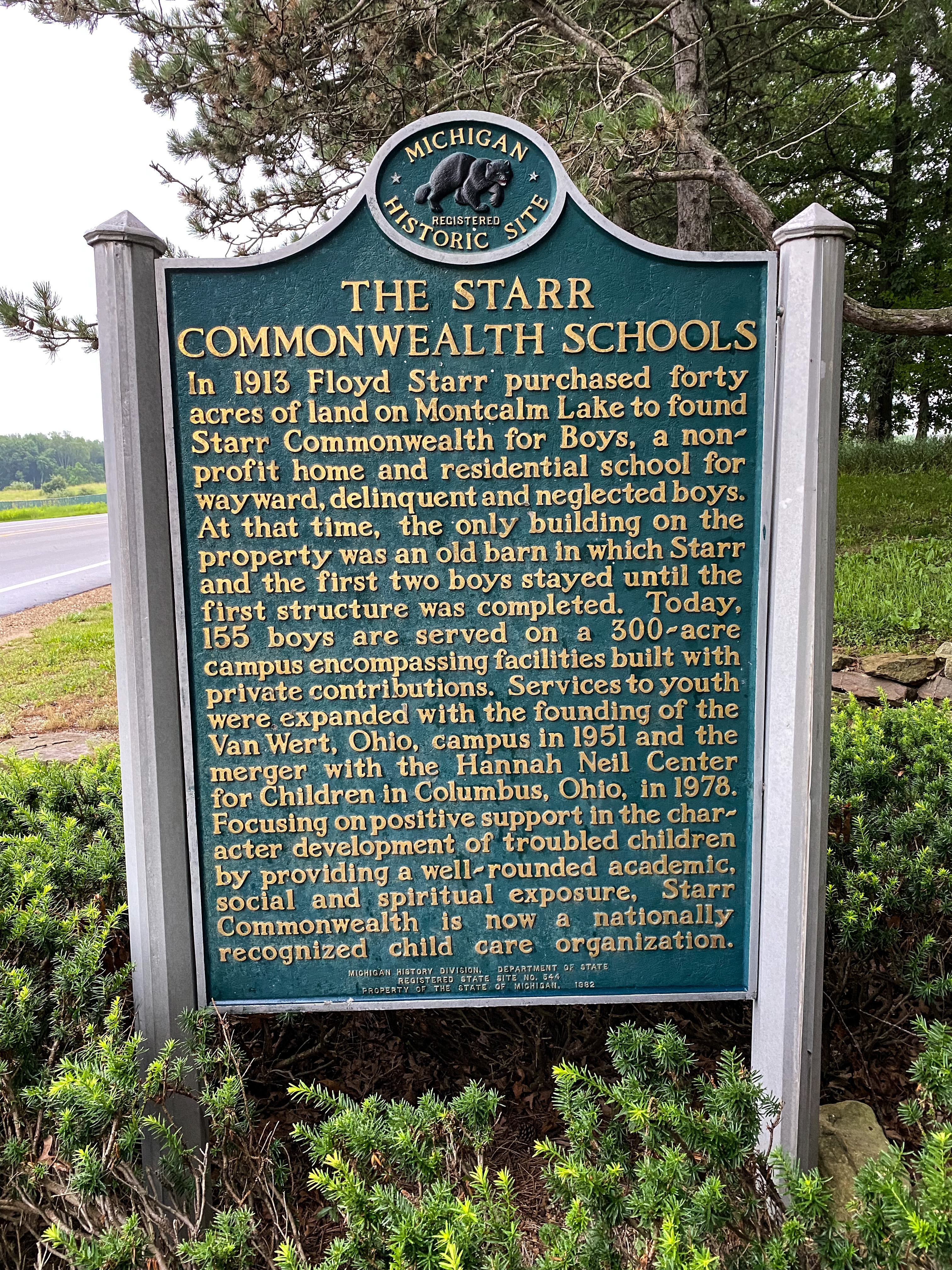 The Starr Commonwealth Schools / Floyd Starr Marker