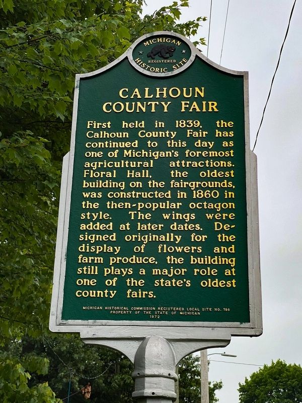 Calhoun County Fair Marker image. Click for full size.