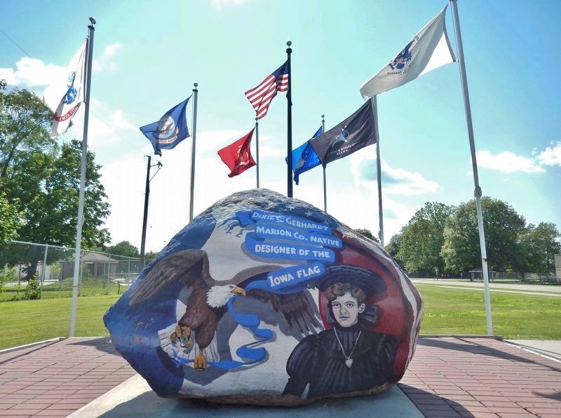 Marion County Freedom Rock<br>(Dixie Cornell Gebhardt  <i>east side</i>) image. Click for full size.