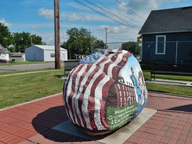 Marion County Freedom Rock<br>(Old Glory • <i>north side</i>) image. Click for full size.