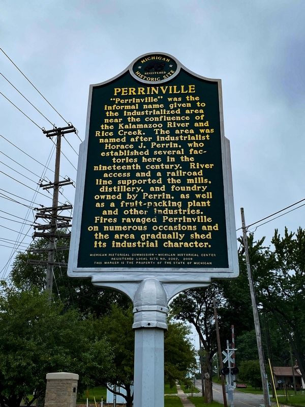 Horace Perrin / Perrinville Marker image. Click for full size.