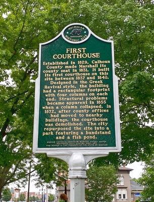 First Courthouse Marker image. Click for full size.