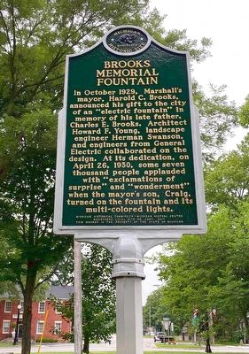 Brooks Memorial Fountain Marker image. Click for full size.