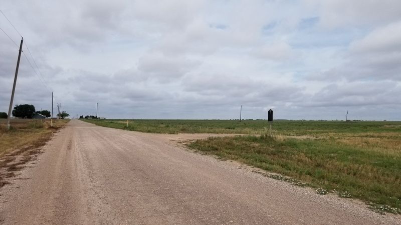 The view of the Former Townsite of Wheat Marker from the county road image. Click for full size.