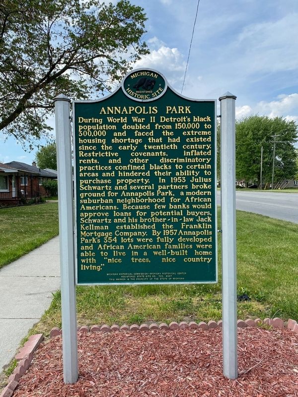 Annapolis Park Marker image. Click for full size.