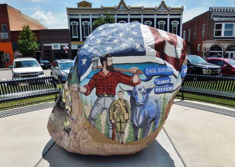 Albia Freedom Rock Veterans Memorial<br>(<i>north side</i>) image. Click for full size.