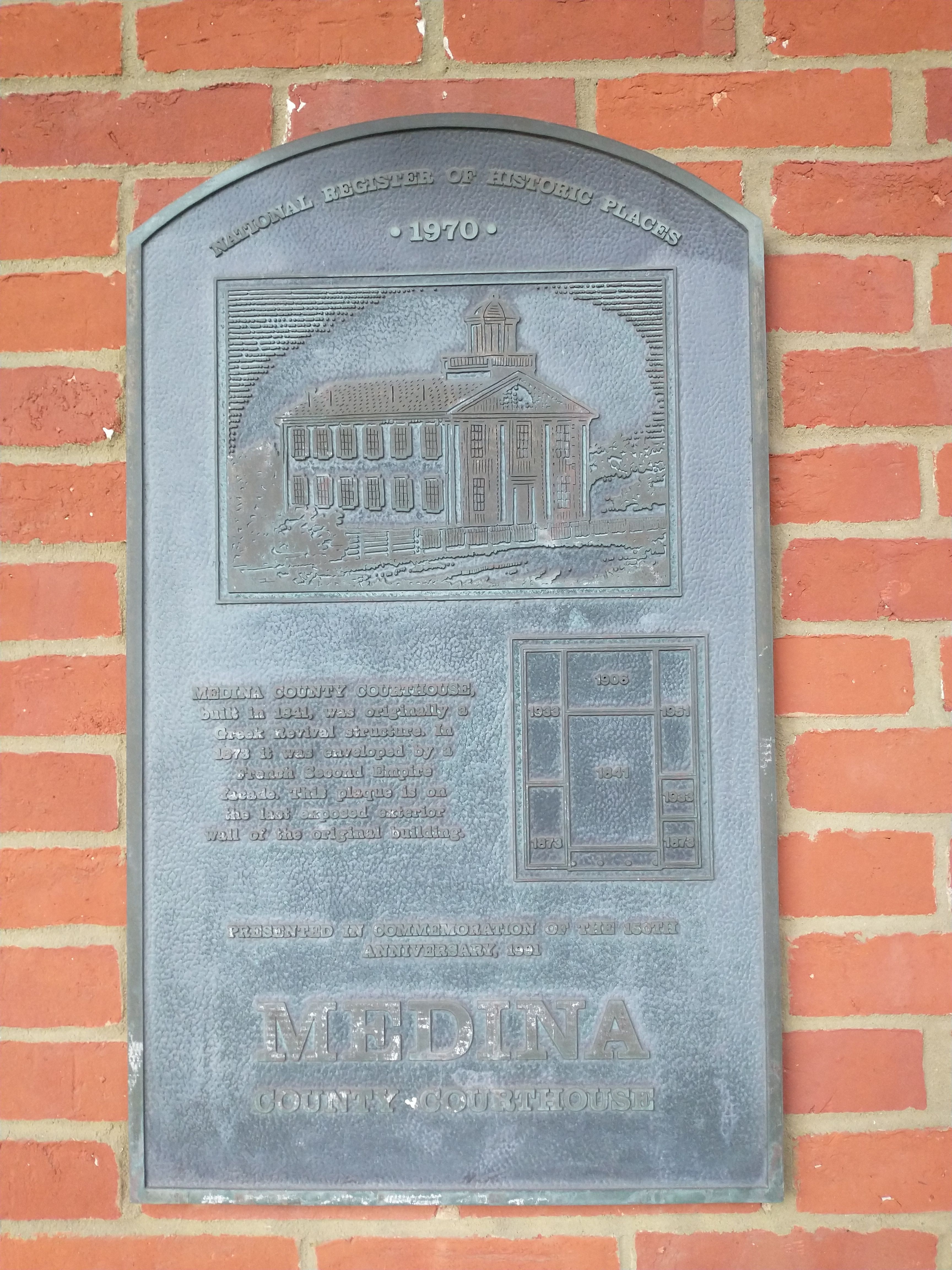 Medina County Courthouse Marker