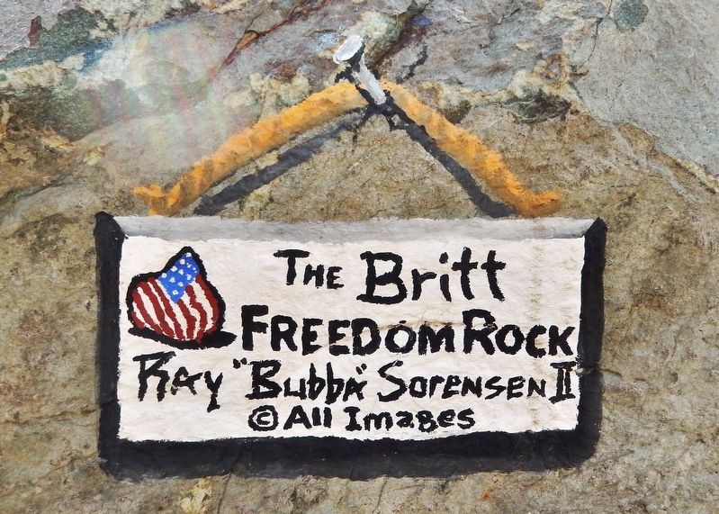 Britt Freedom Rock Veterans Memorial Artist image. Click for full size.
