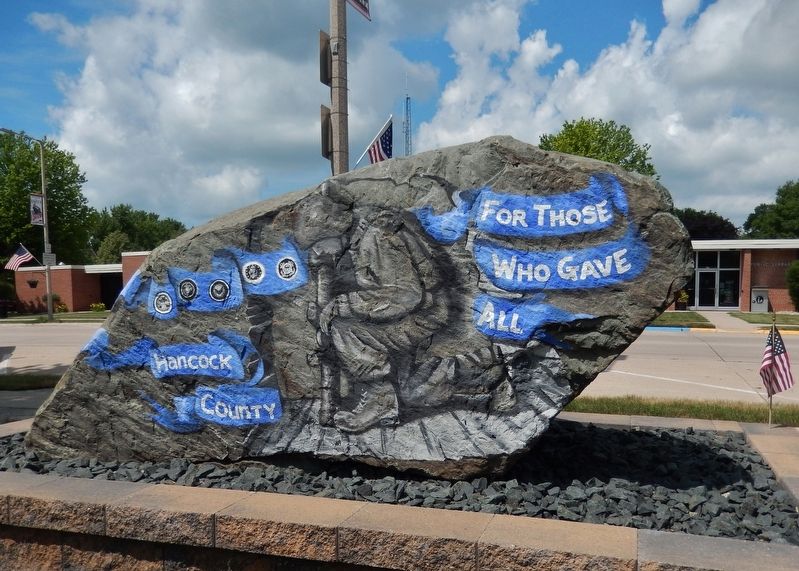 Britt Freedom Rock Veterans Memorial<br>(<i>east side</i>) image. Click for full size.
