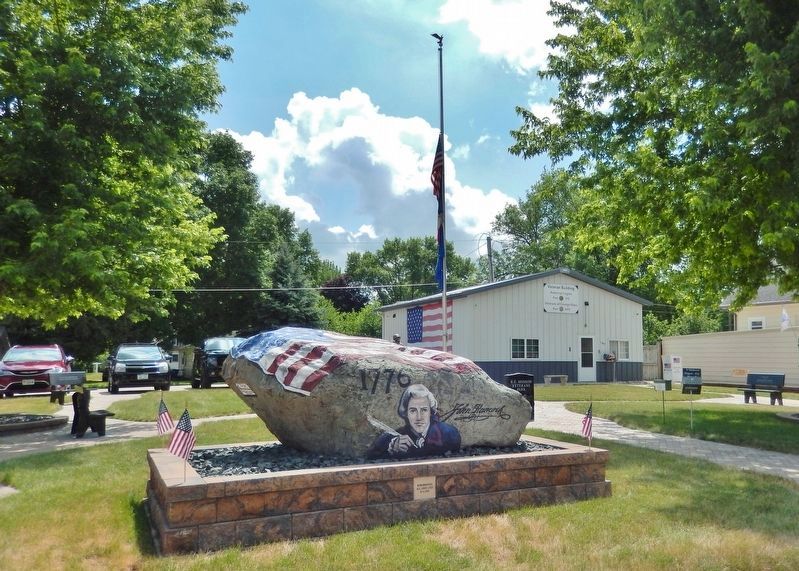 Britt Freedom Rock Veterans Memorial image. Click for full size.
