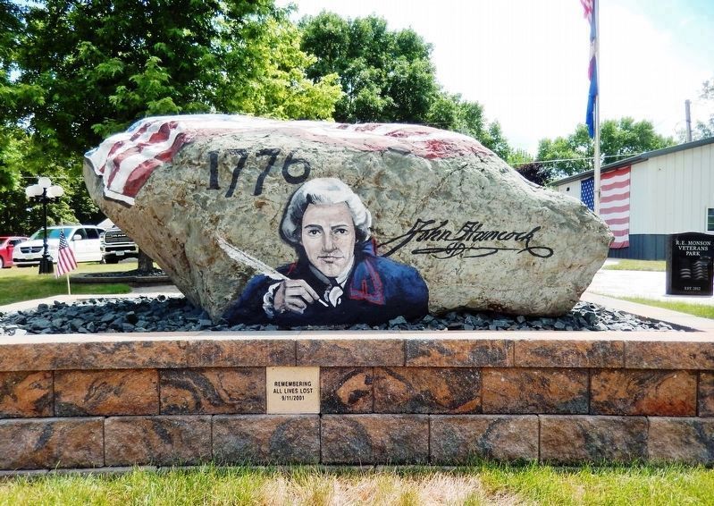 Britt Freedom Rock Veterans Memorial<br>(<i>west side</i>) image. Click for full size.