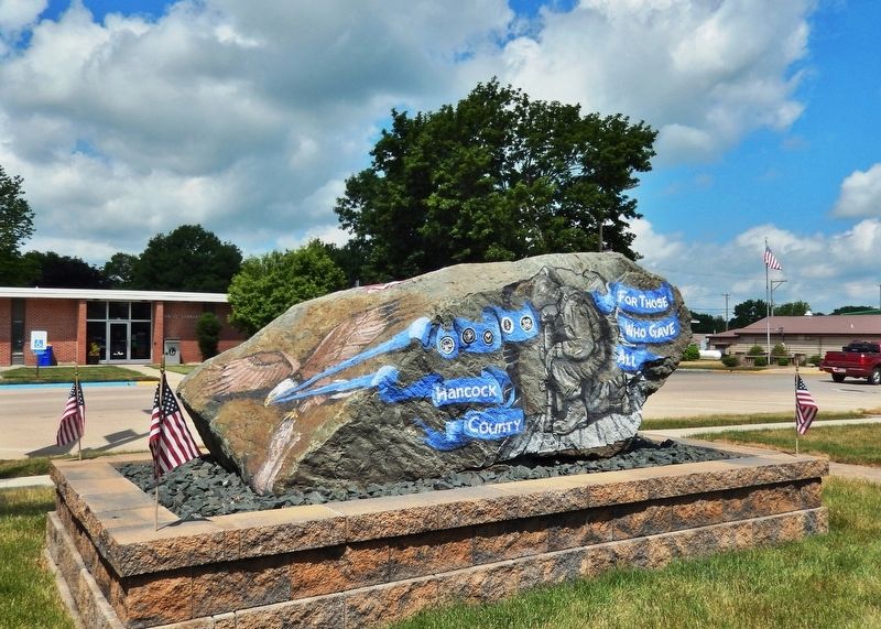 Britt Freedom Rock Veterans Memorial<br>(<i>southeast side</i>) image. Click for full size.