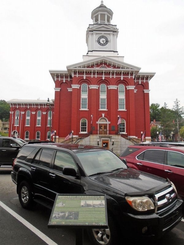 Jefferson County Courthouse & Jail and Marker image. Click for full size.