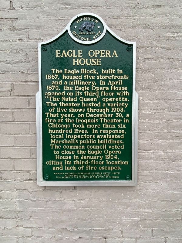 Eagle Opera House Marker image. Click for full size.