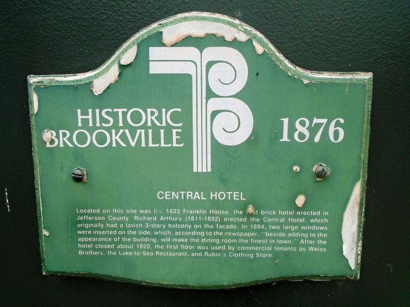 Central Hotel Marker image. Click for full size.