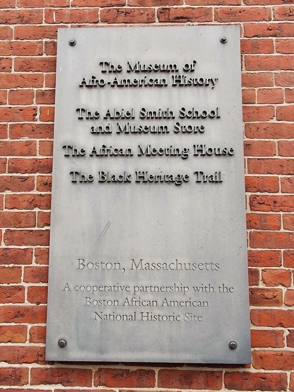 Boston African American National Historic Site Sign image. Click for full size.