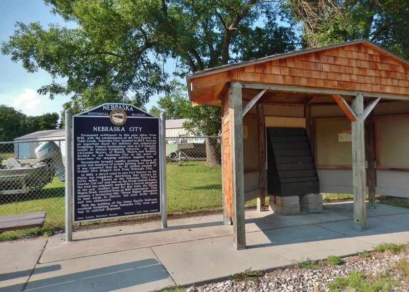 Nebraska City Marker image. Click for full size.