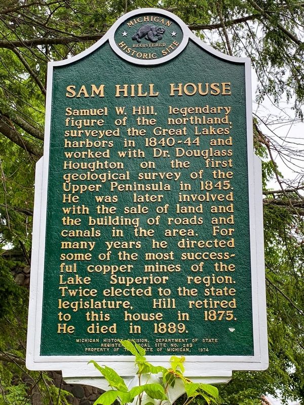 Sam Hill House Marker image. Click for full size.