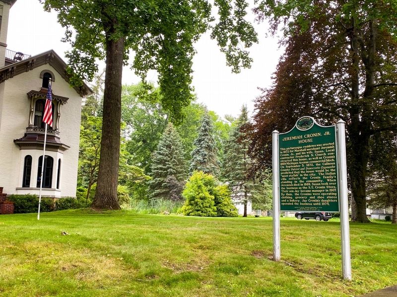 Jeremiah Cronin Jr. House / John Bellairs Marker. Click for full size. Jeremiah Cronin Jr. House / John Bellairs Marker image. Click for full size.