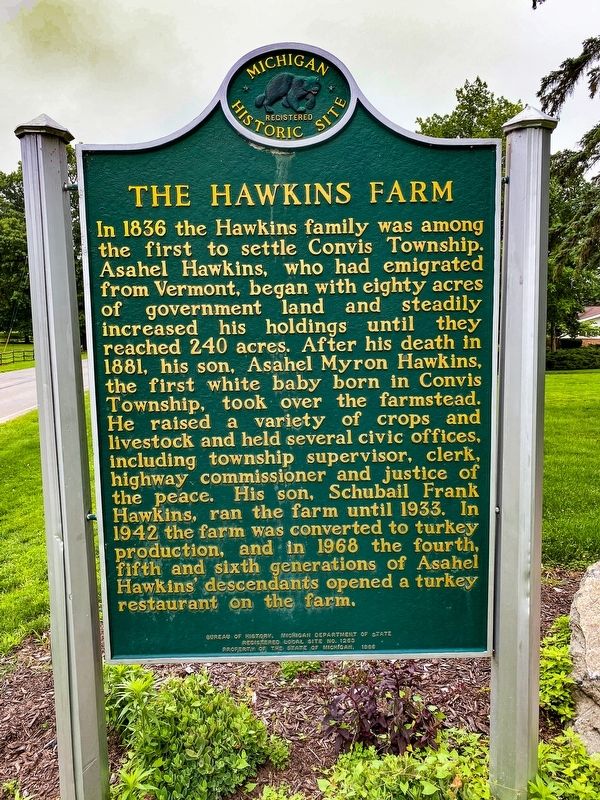 The Hawkins Farm Marker image. Click for full size.