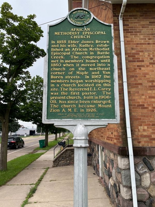 African Methodist Episcopal Church Marker image. Click for full size.