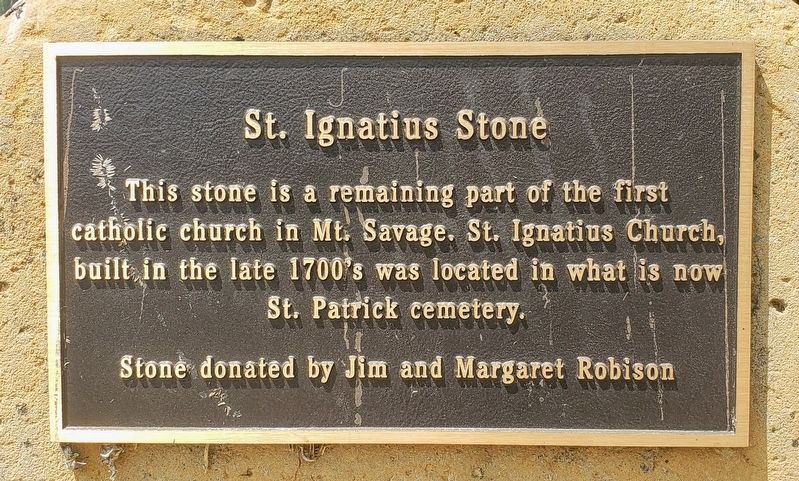 St. Ignatius Stone Marker image. Click for full size.