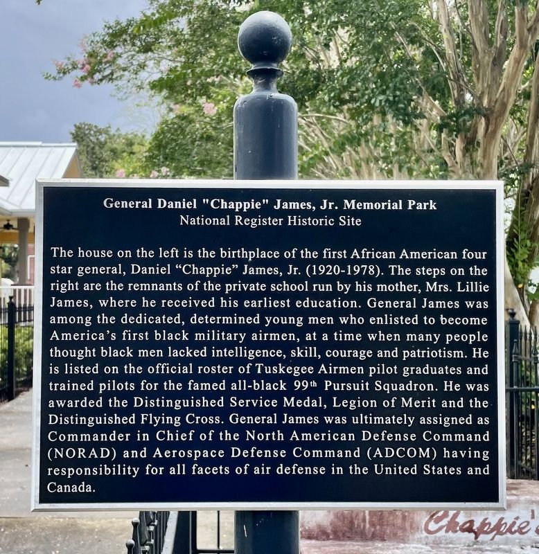 General Daniel "Chappie" James, Jr. Memorial Park Marker image. Click for full size.