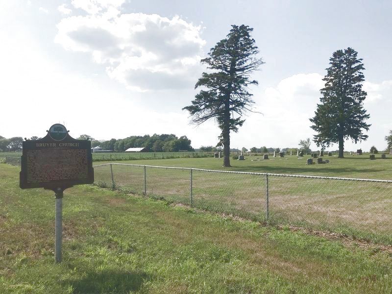 Bruyer Church Marker & St. Agnes Fairview Cemetery image. Click for full size.
