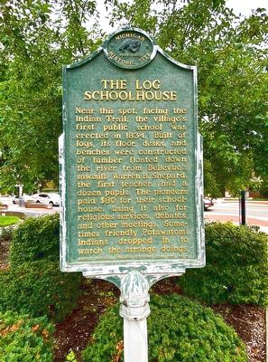 The Log Schoolhouse Marker image. Click for full size.
