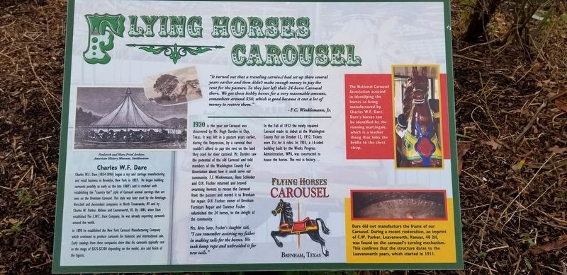 Flying Horses Carousel Marker image. Click for full size.