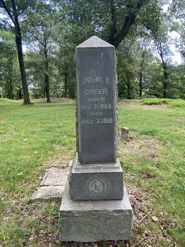 John T. Green headstone image. Click for full size.